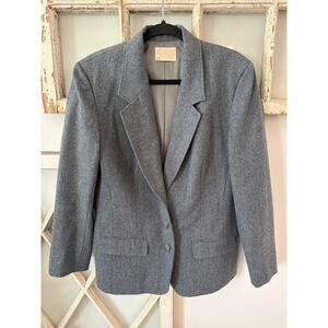 Vintage Pendleton size 14 gray virgin wool blazer